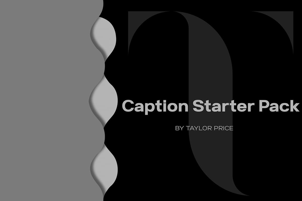 Caption Starter Pack